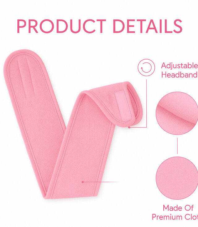 Plush Adjustable Spa Headband - Image 4