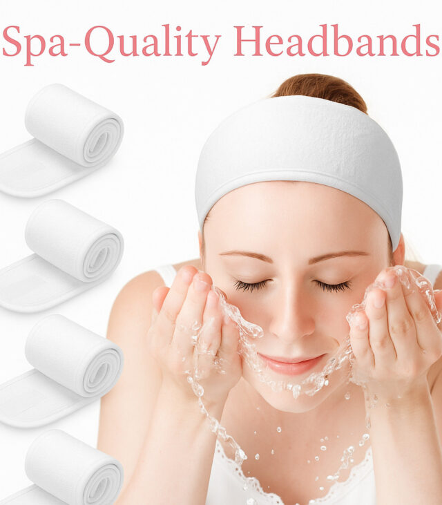 Plush Adjustable Spa Headband