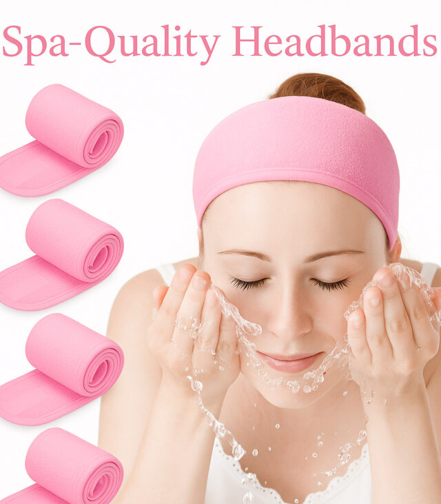 Plush Adjustable Spa Headband - Image 7